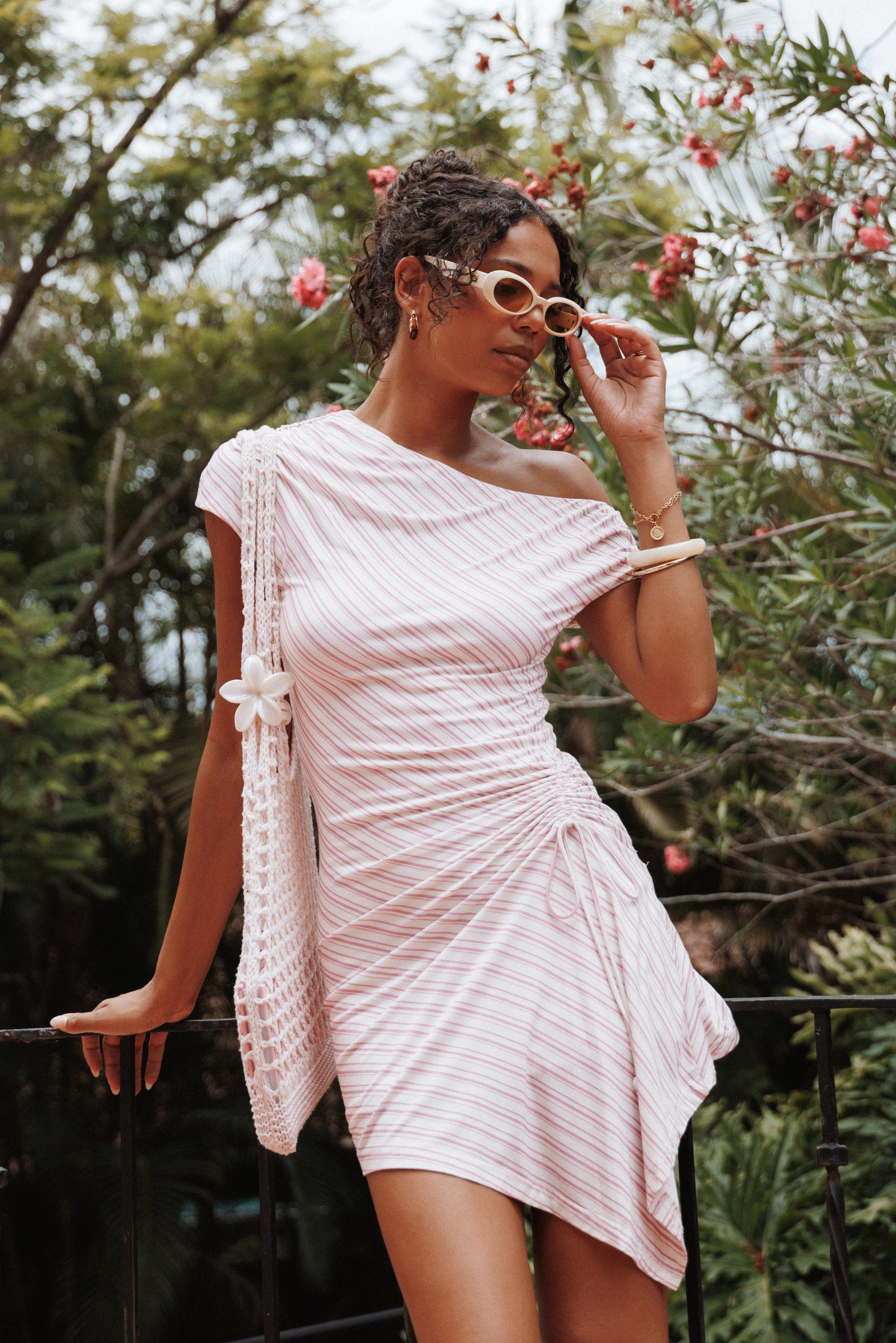 Rois Mini Dress Pink Stripe