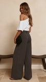 Maeva Tailored Pants Charcoal