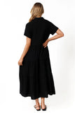Natalya Midi Dress Black