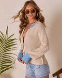 Ester Knit Color Block Cardigan