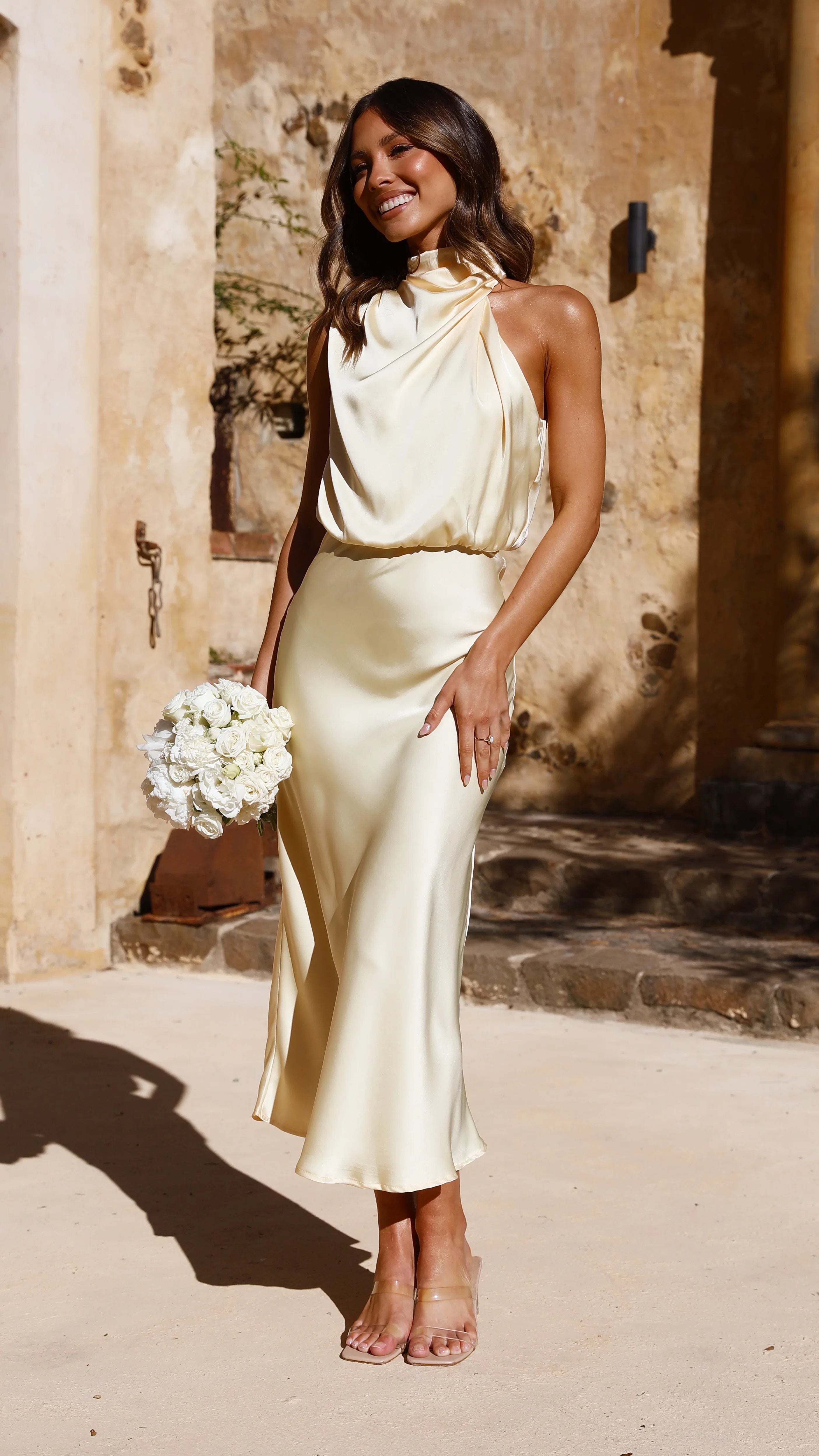 Esther Maxi Dress Lemon