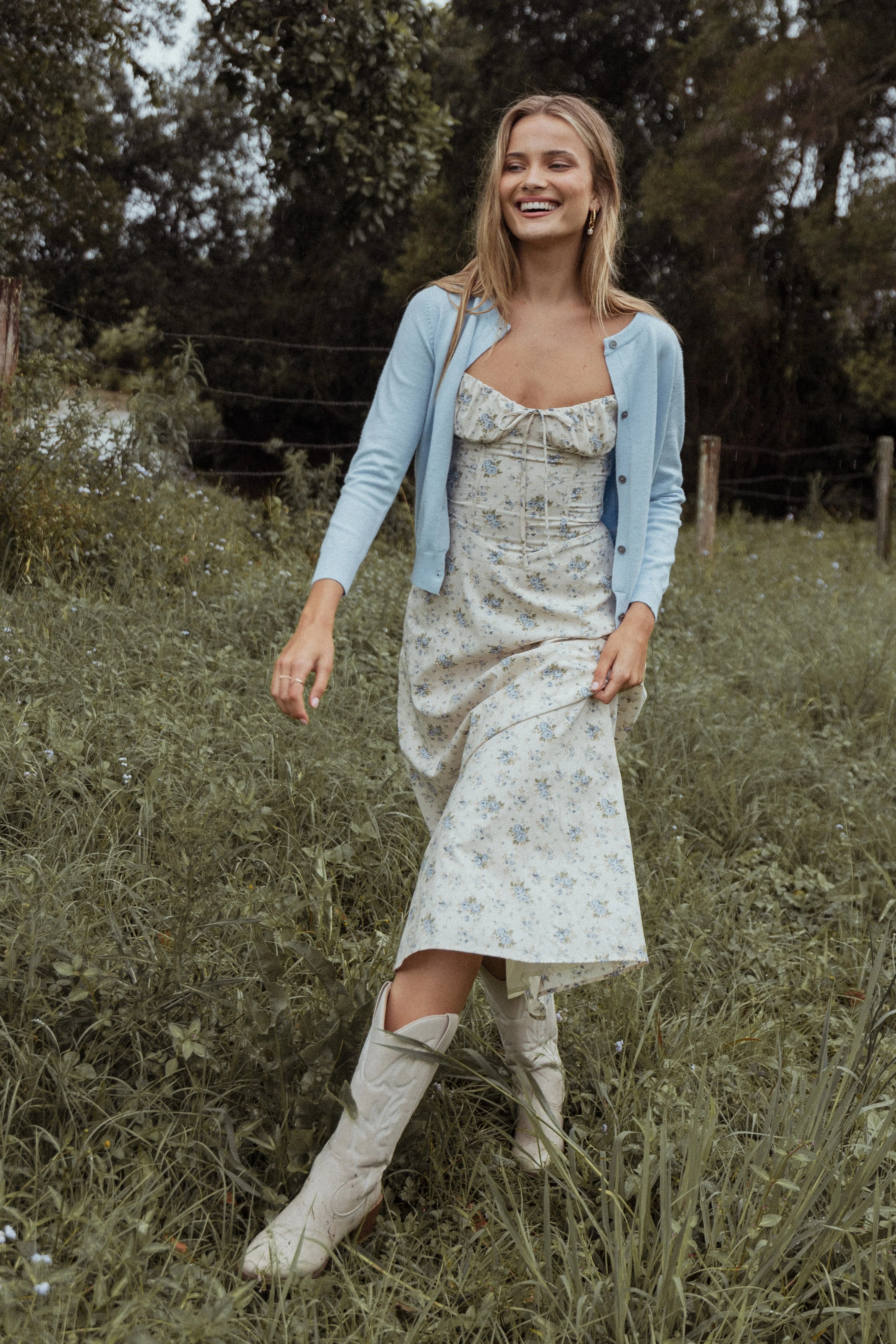 Bliss Cardigan Pale Blue