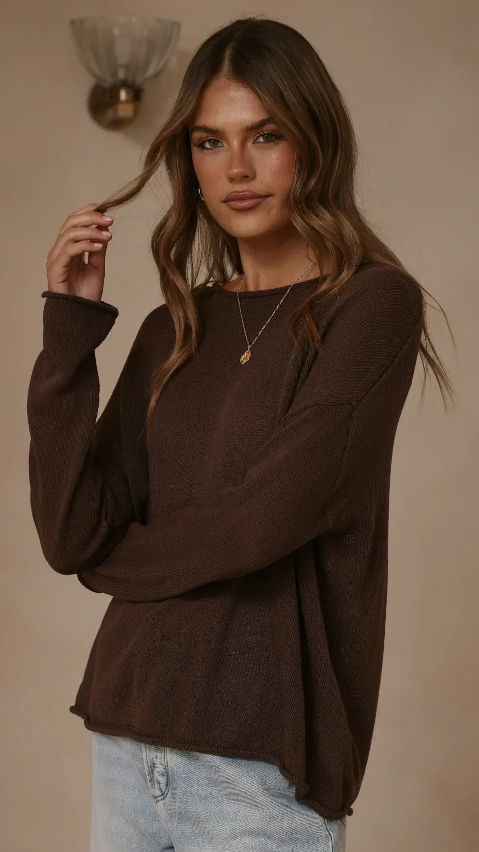 Lakoa Knit Top Chocolate