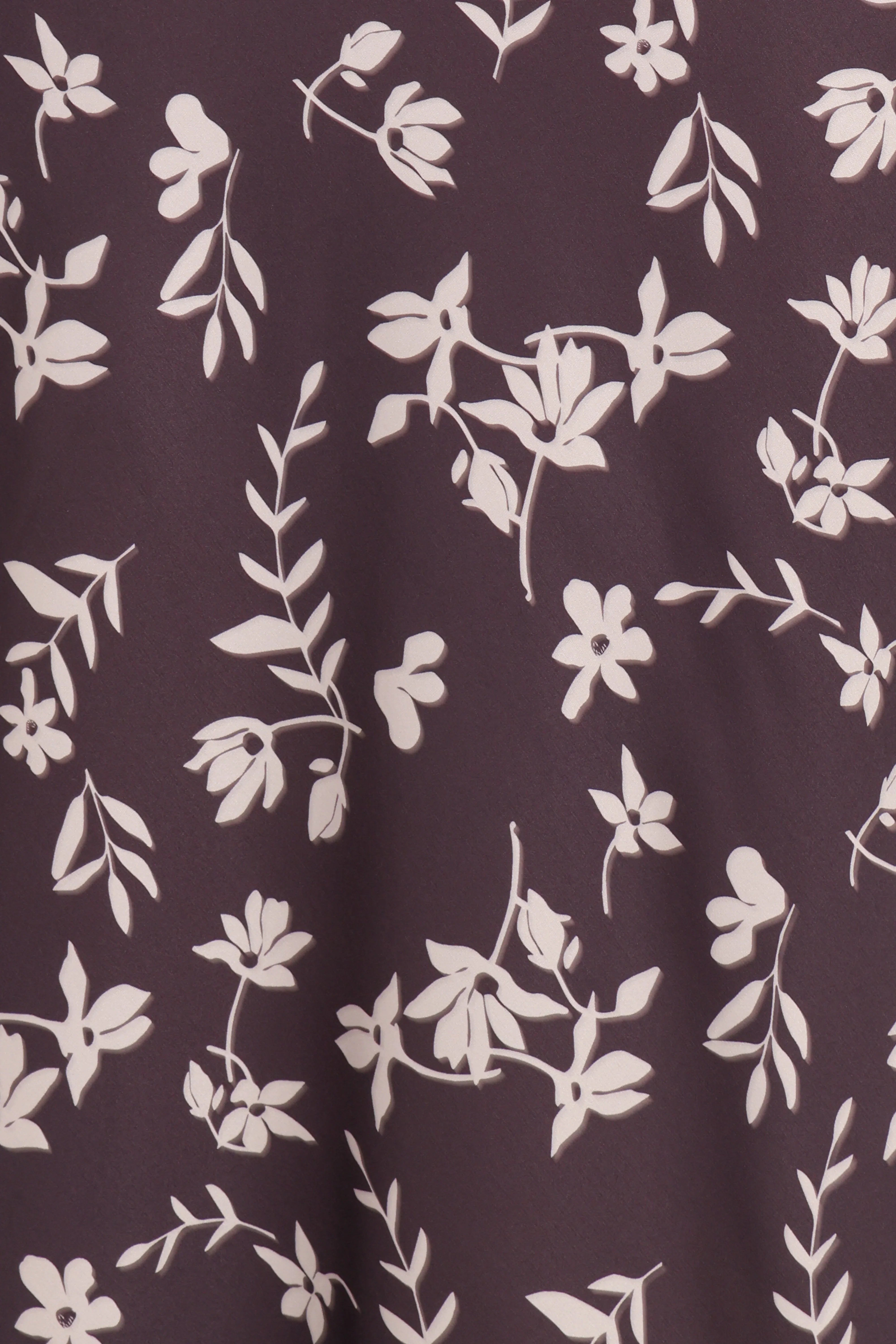 Zafira Midi Dress Brown Cream Floral