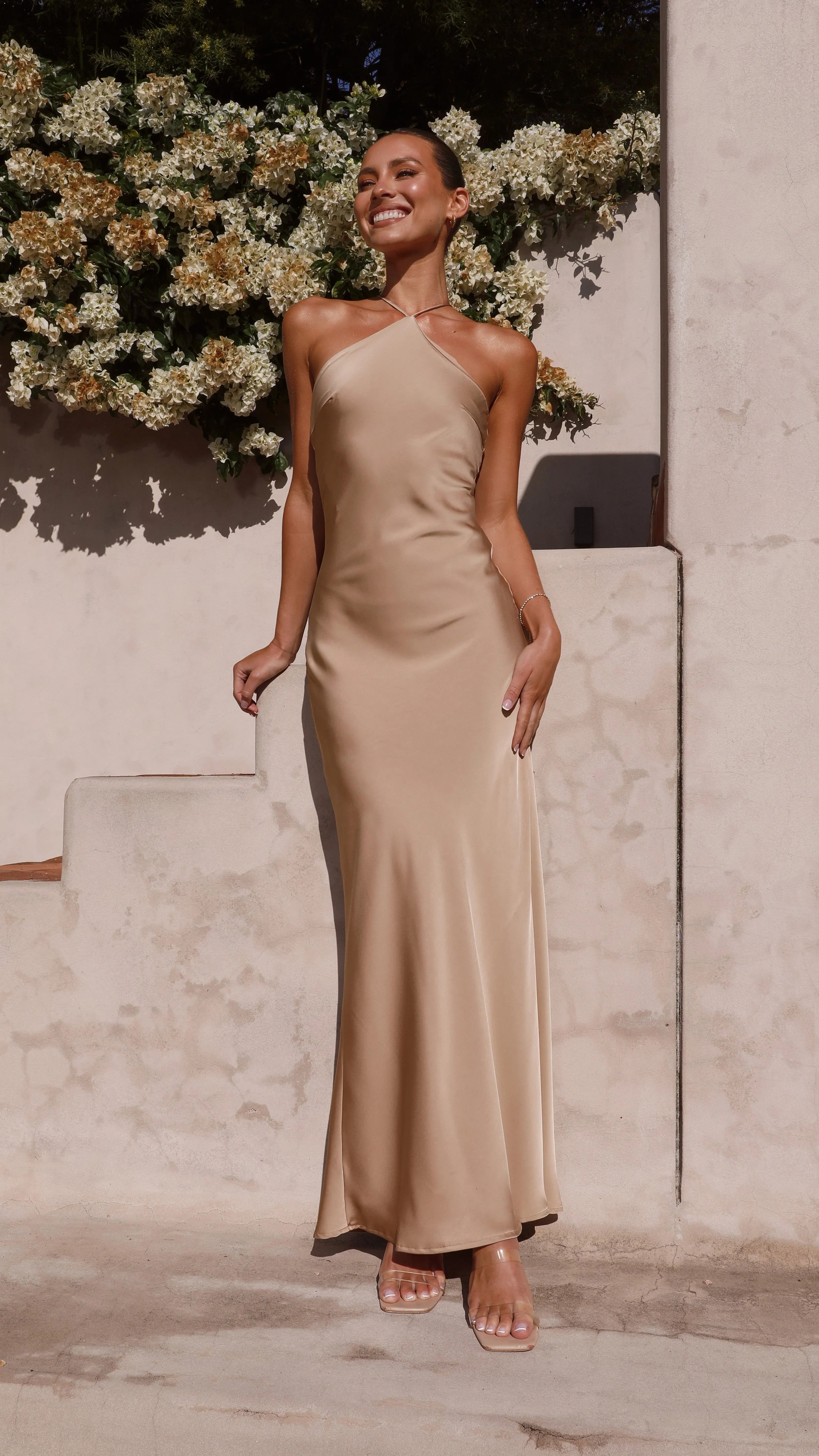 Chiara Maxi Dress Latte