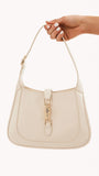 Alix Shoulder Bag Chalk Crinkle Patent