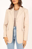 Myla Single Button Blazer Cream