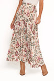 Michael Pleated Midi Skirt Paisley Floral
