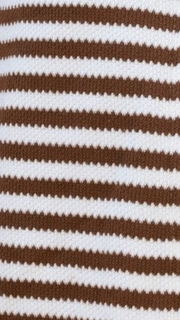 Romi Shirt and Shorts Set Brown Stripe