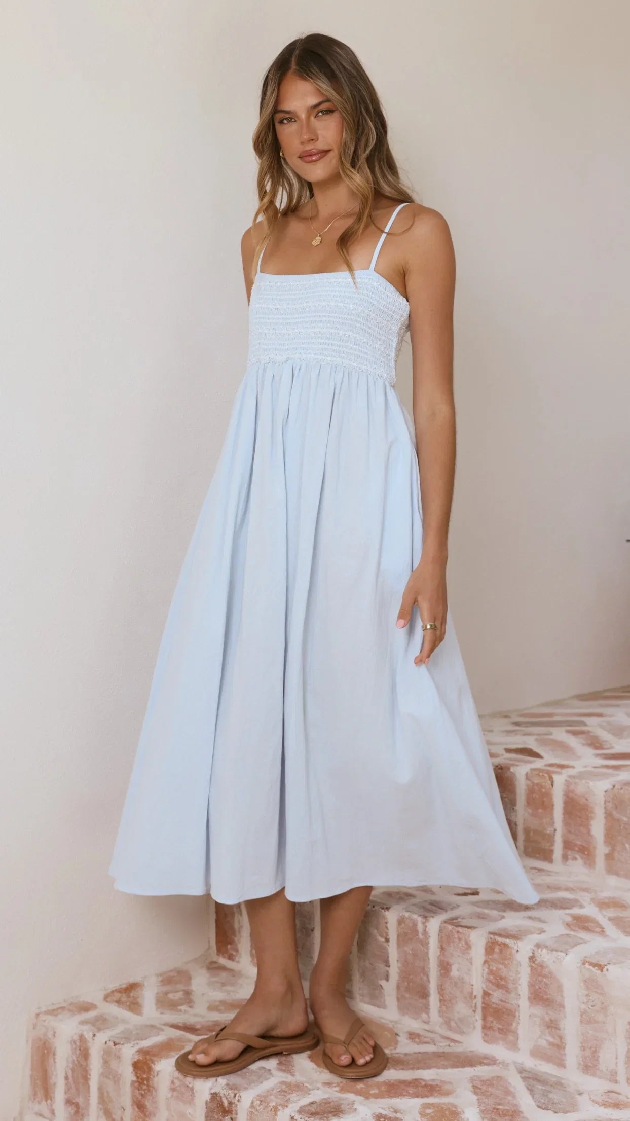 Kinsley Midi Dress Blue