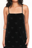 Eileen Mini Dress Black Velvet