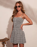 Saphine Geometric Print Mini Dress