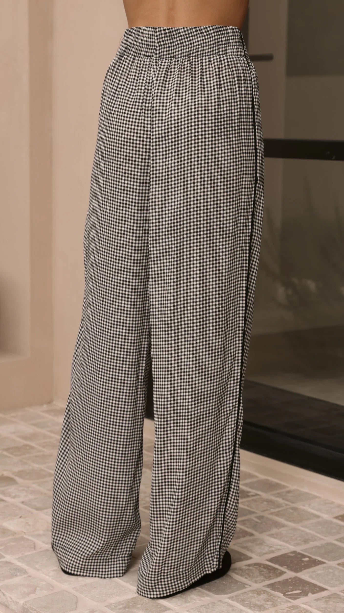 Zoelle Pants Black Gingham
