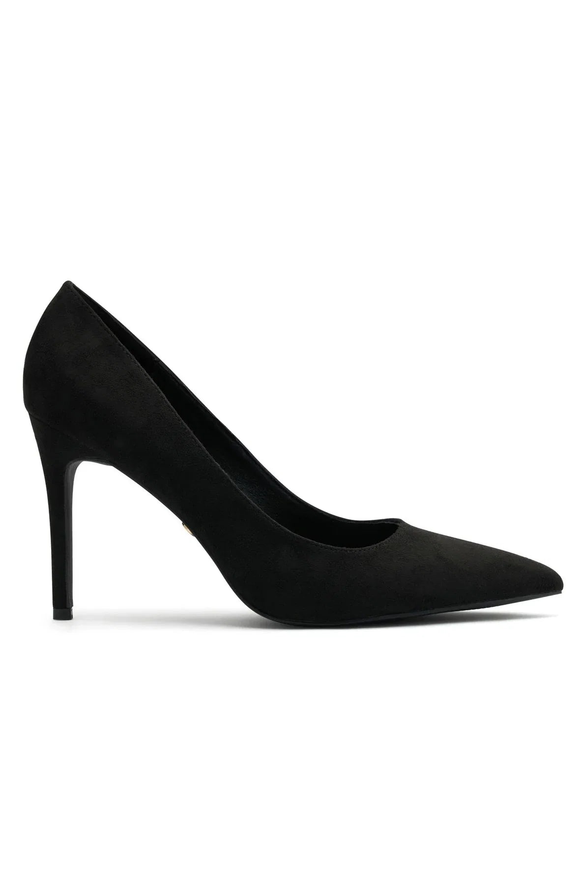 Alara Heels Black Faux Suede