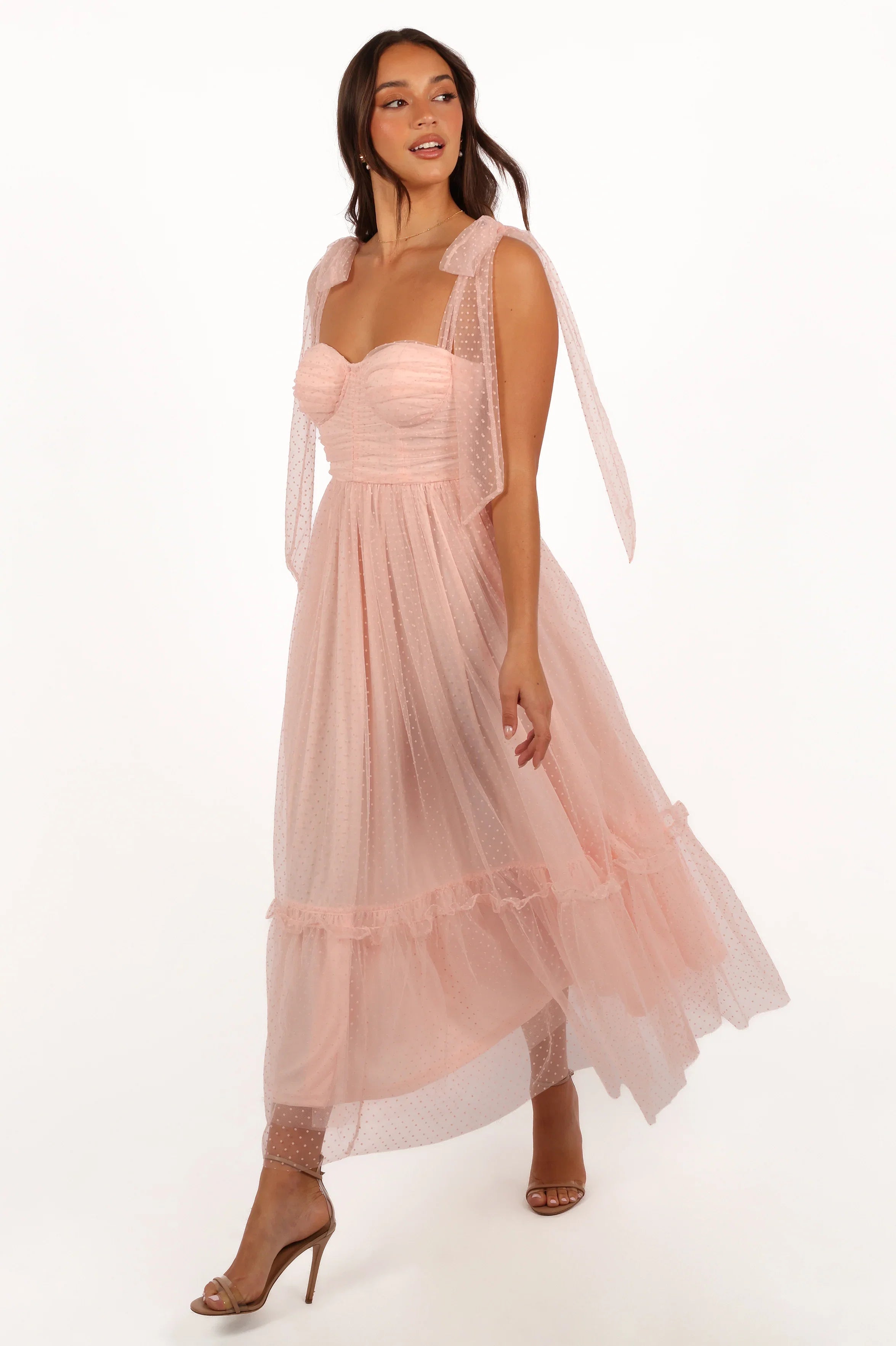 Floret Midi Dress Petal Pink