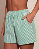 Fresh Dayglow Striped Mid Rise Shorts