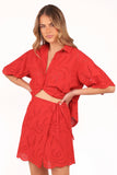 Gallie Skirt Set Red