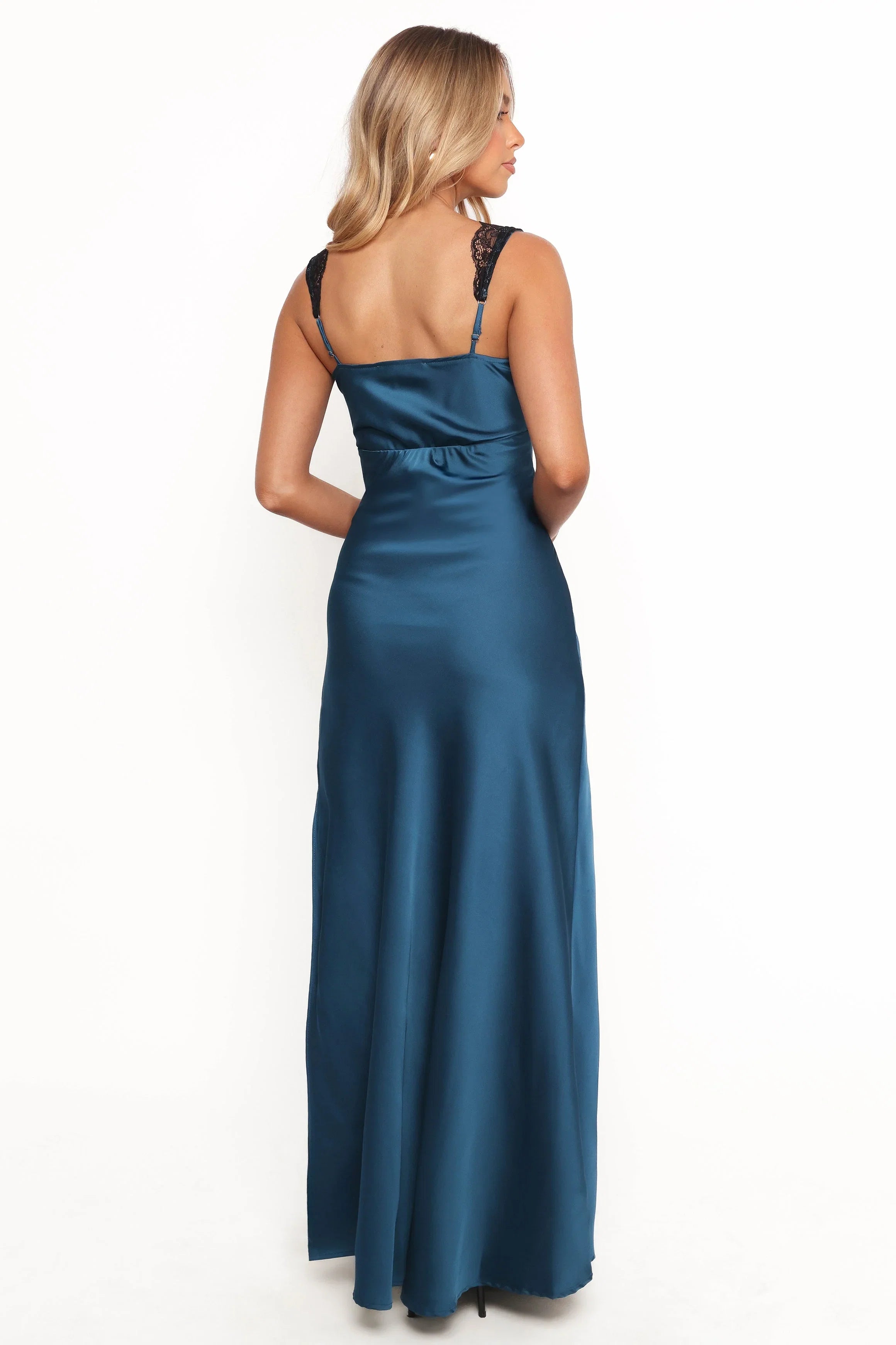 Cammy Maxi Slip Dress Blue Black