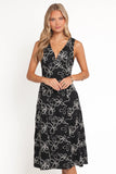 Loven Midi Dress Black White