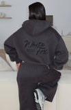 Studio 17 Willa Boxy Zip Front Hoodie Charcoal