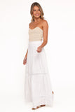 Peony Maxi Skirt White