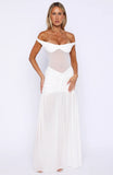Lets Get Married Maxi Dress Off White