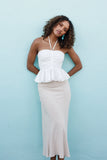 Nelle Midi Skirt Oatmeal