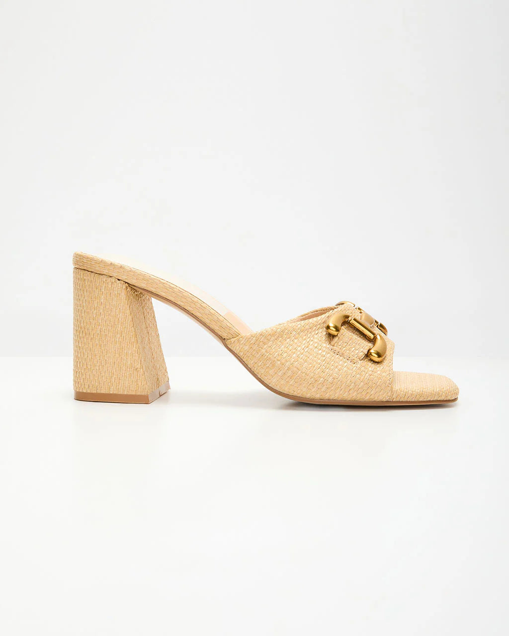 Yarah Raffia Horsebit Mule