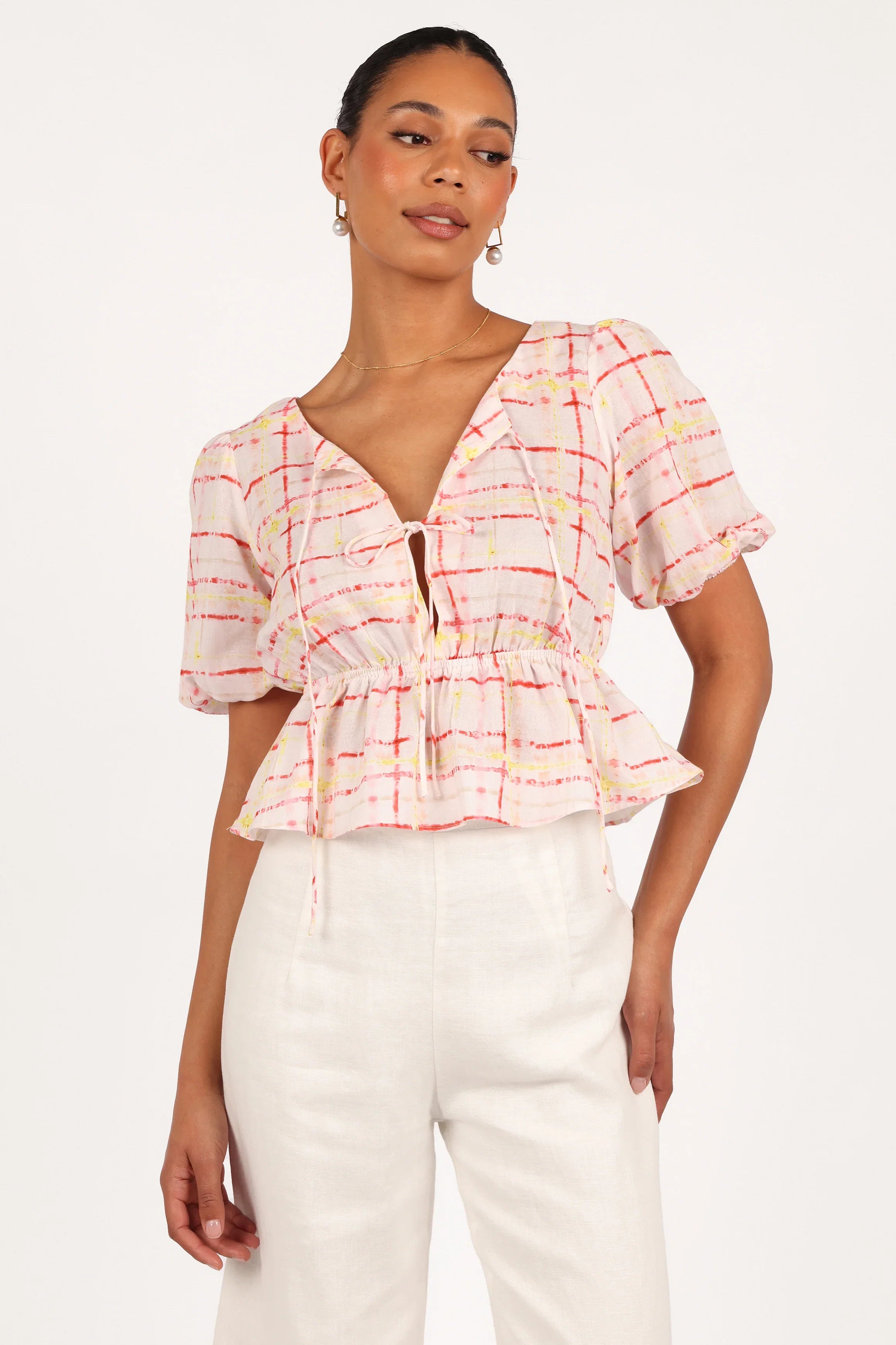 Pippi Top Sunset Check