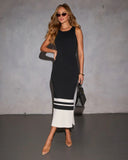 Take The Lead Colorblock Knit Maxi Dress