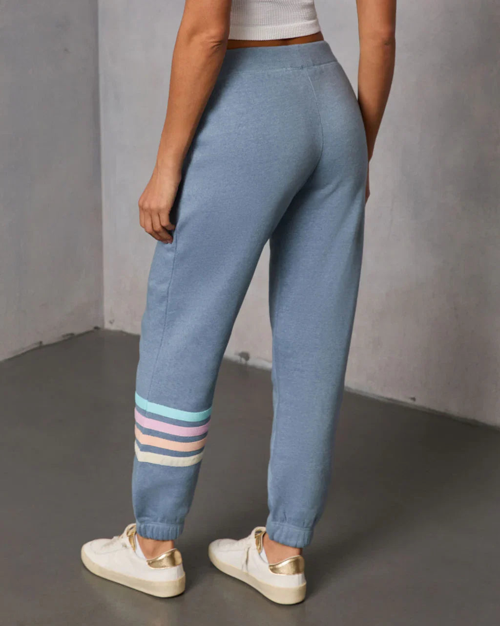 Seloria Striped Hem Sweatpants