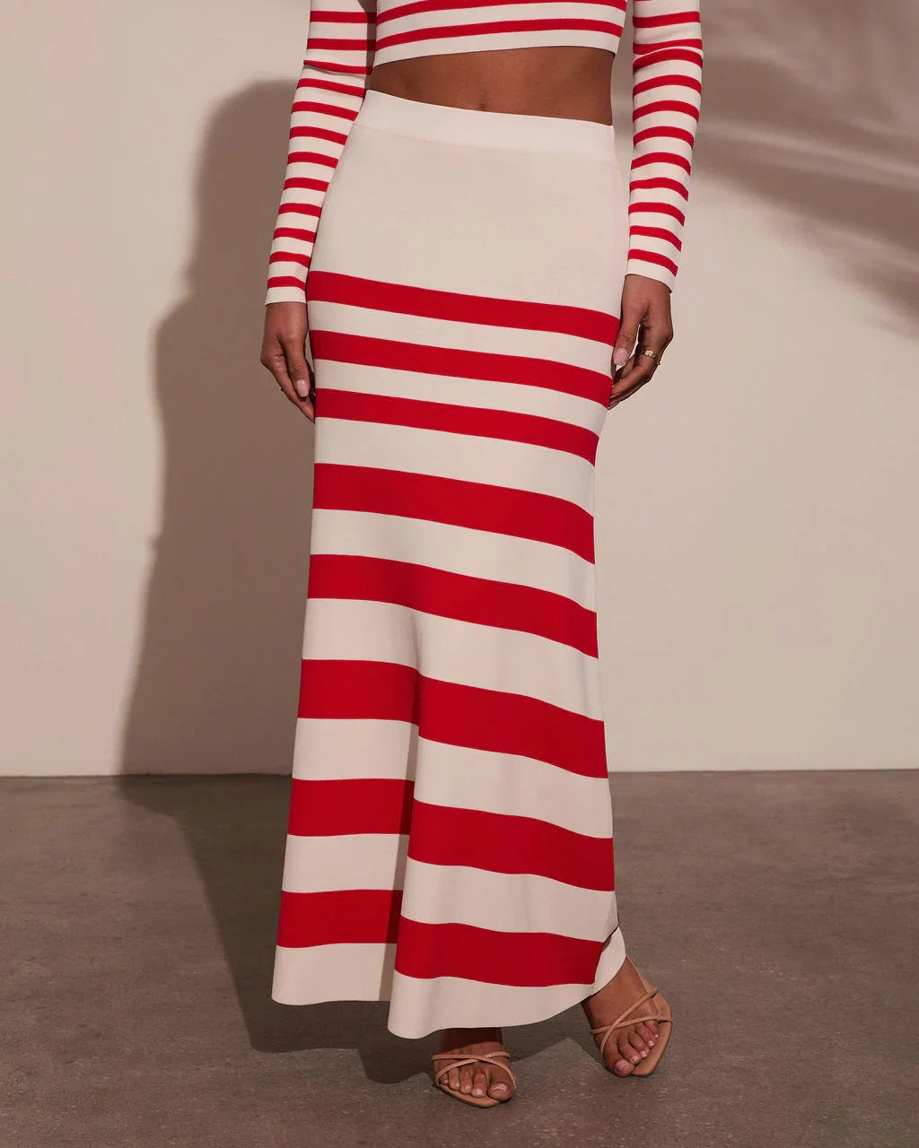 Montez Striped Maxi Skirt