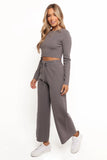 Ayers Long Sleeve Set Charcoal Grey