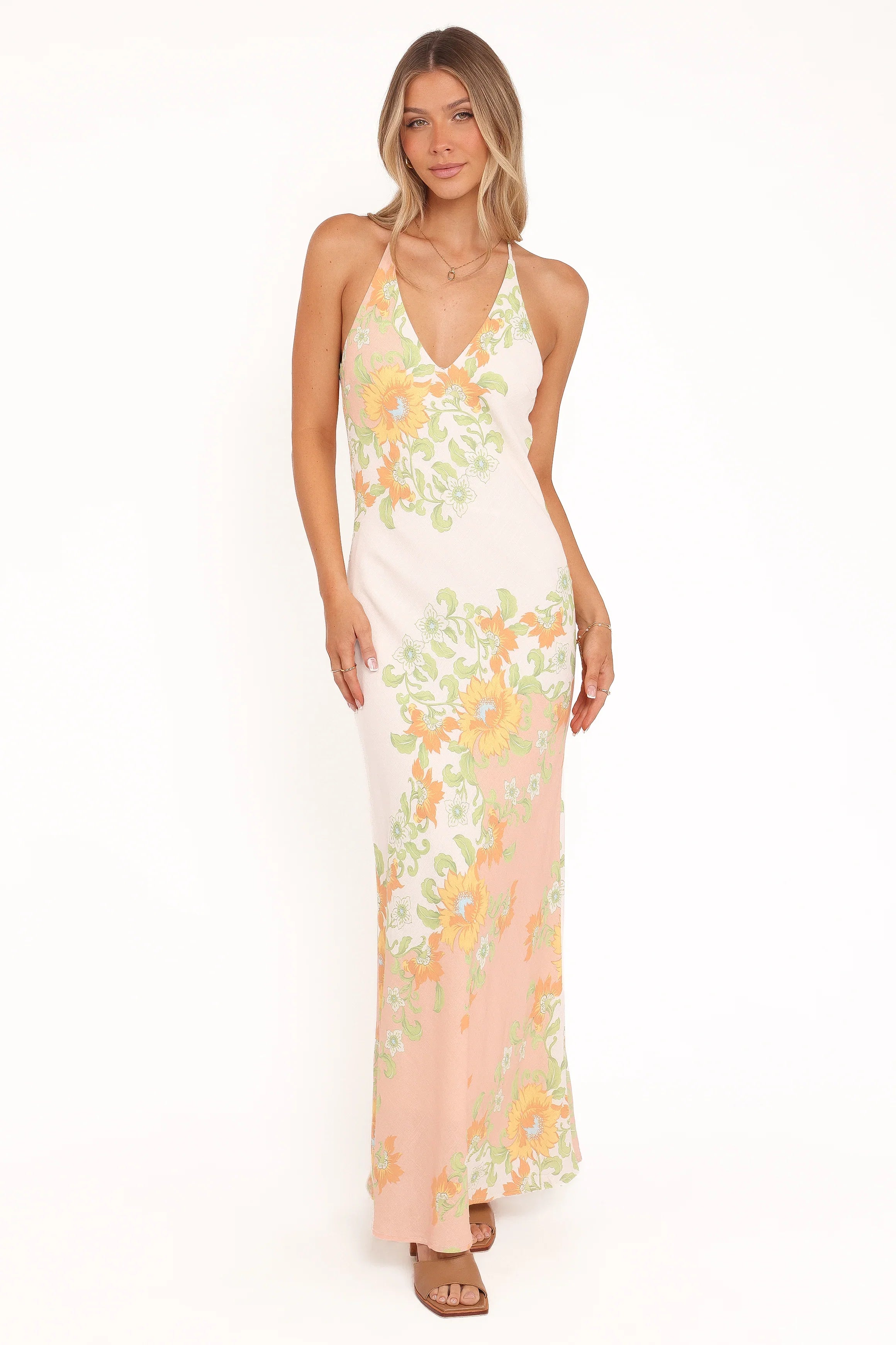 Haruki Maxi Dress Yellow Spring Floral