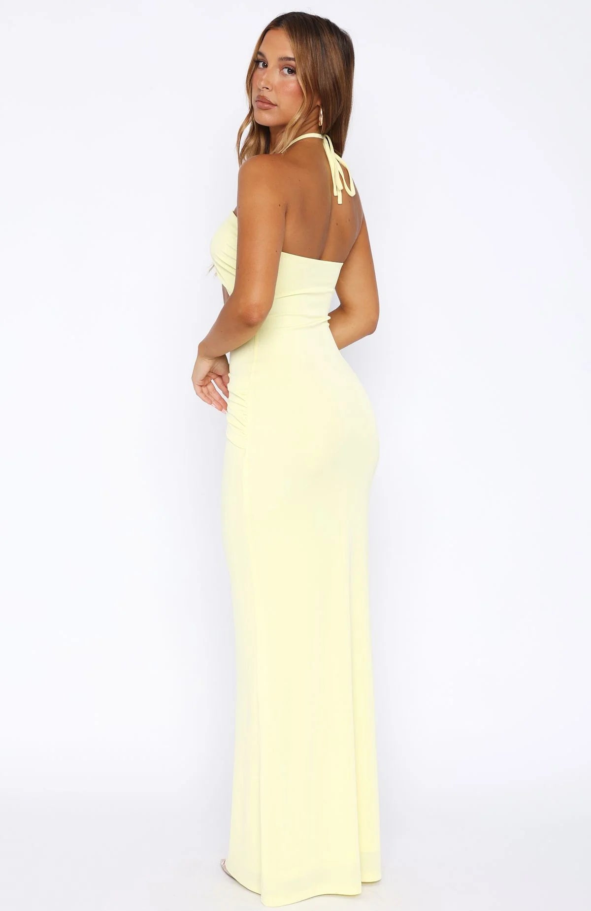 Dont Take Too Long Maxi Dress Lemon