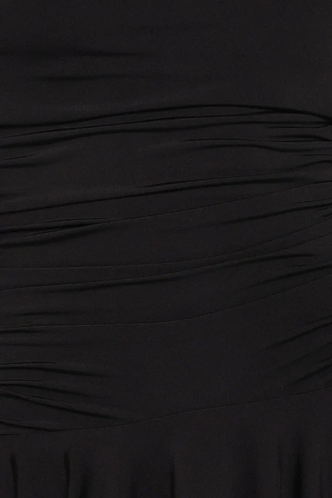 Messina Off Shoulder Mini Dress Black