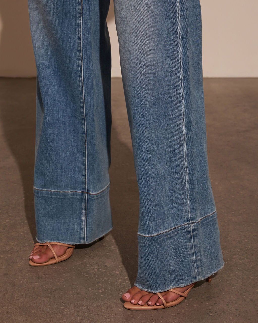 Lauren Super Stretch High Rise Wide Leg Jeans