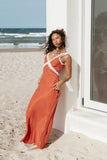 Andie Midi Dress Blood Orange