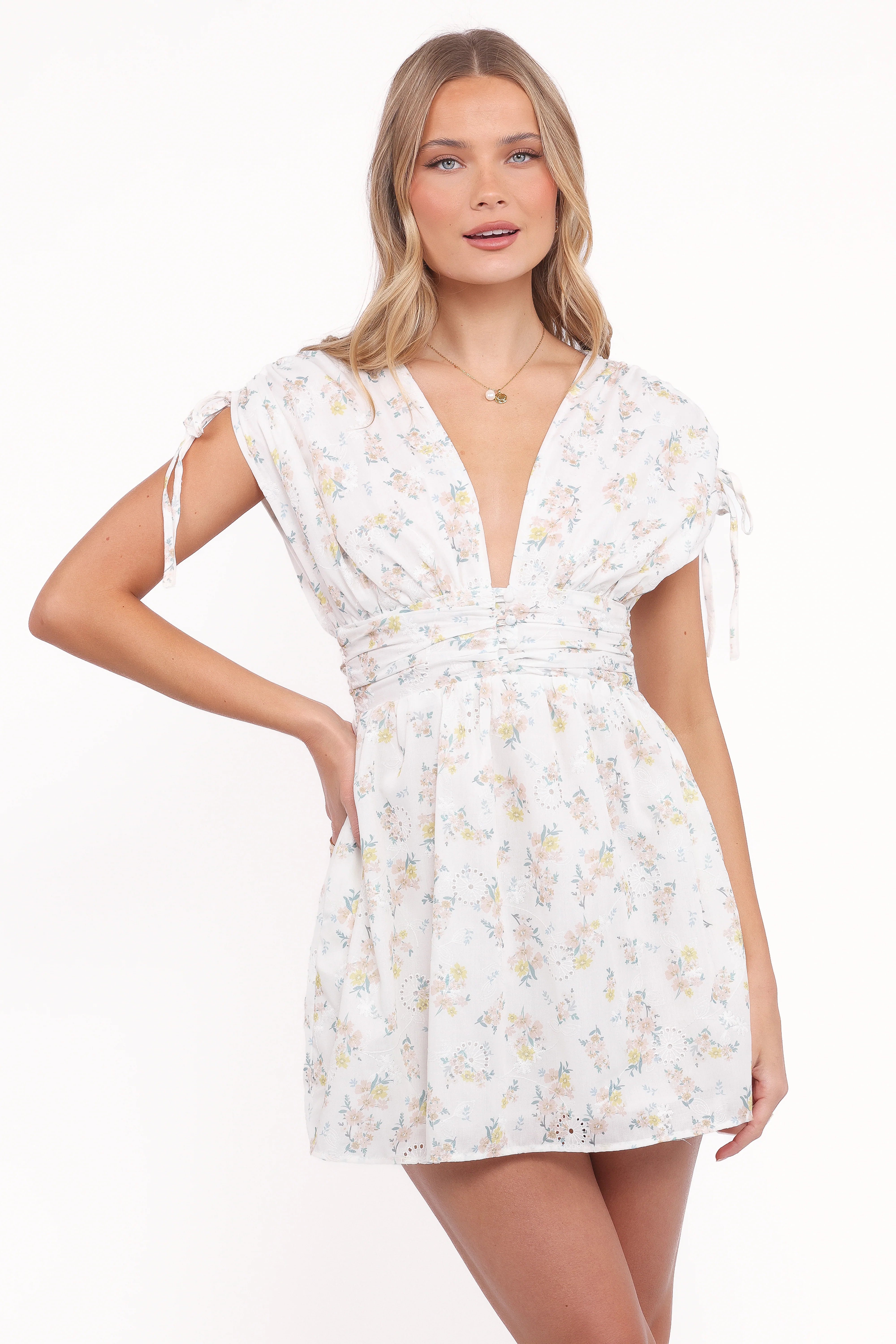 Wendi Ruffle Mini Dress Floral