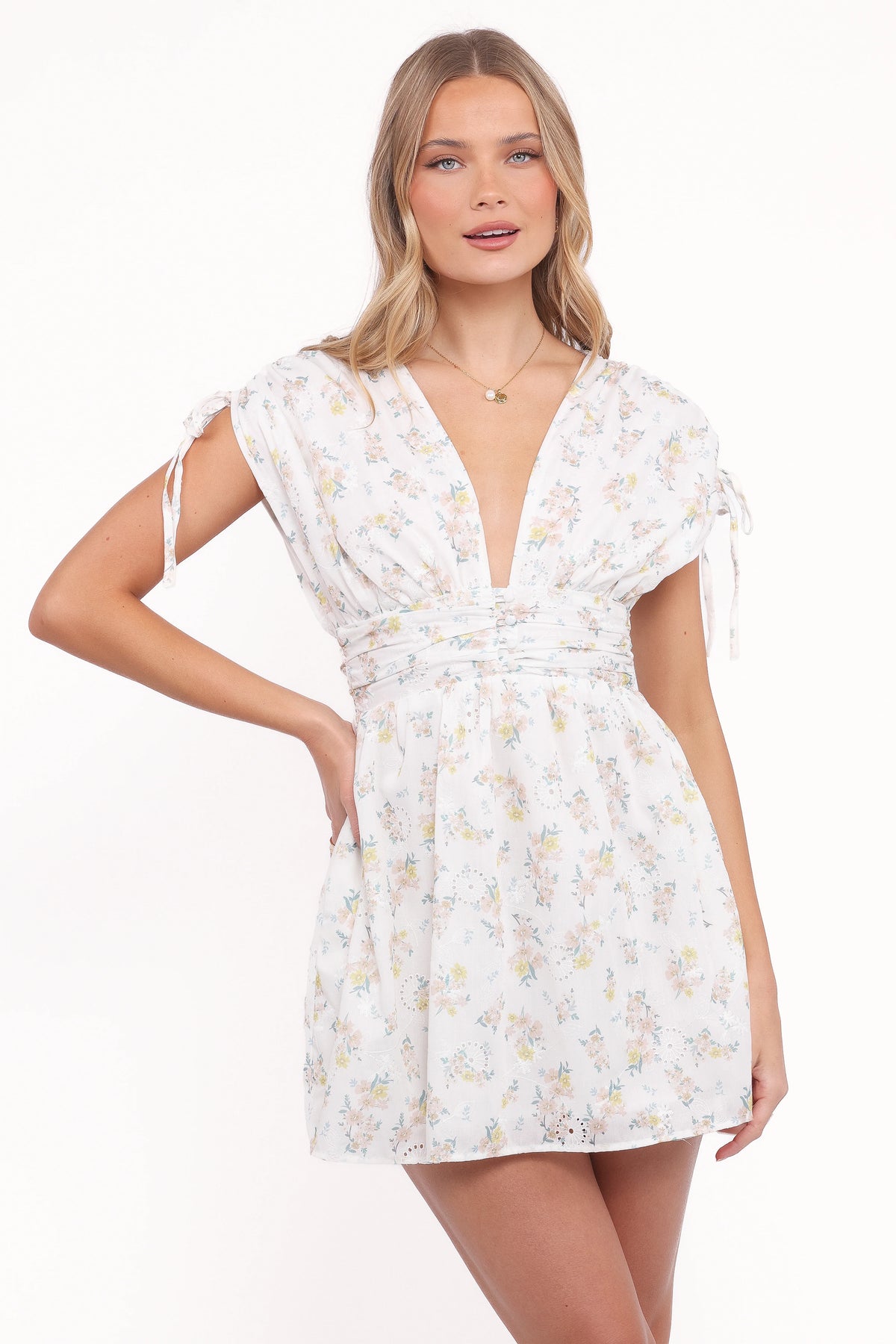 Wendi Ruffle Mini Dress Floral