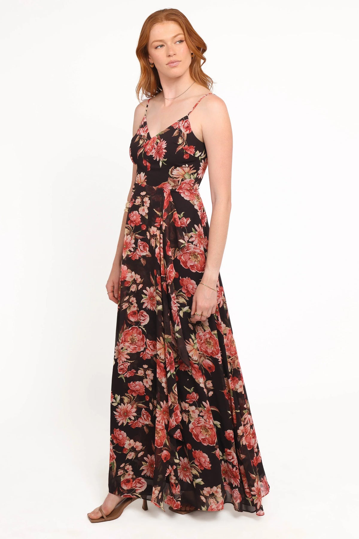 Naver Maxi Dress Black Floral