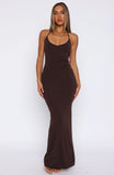 Dont Need Permission Maxi Dress Chocolate