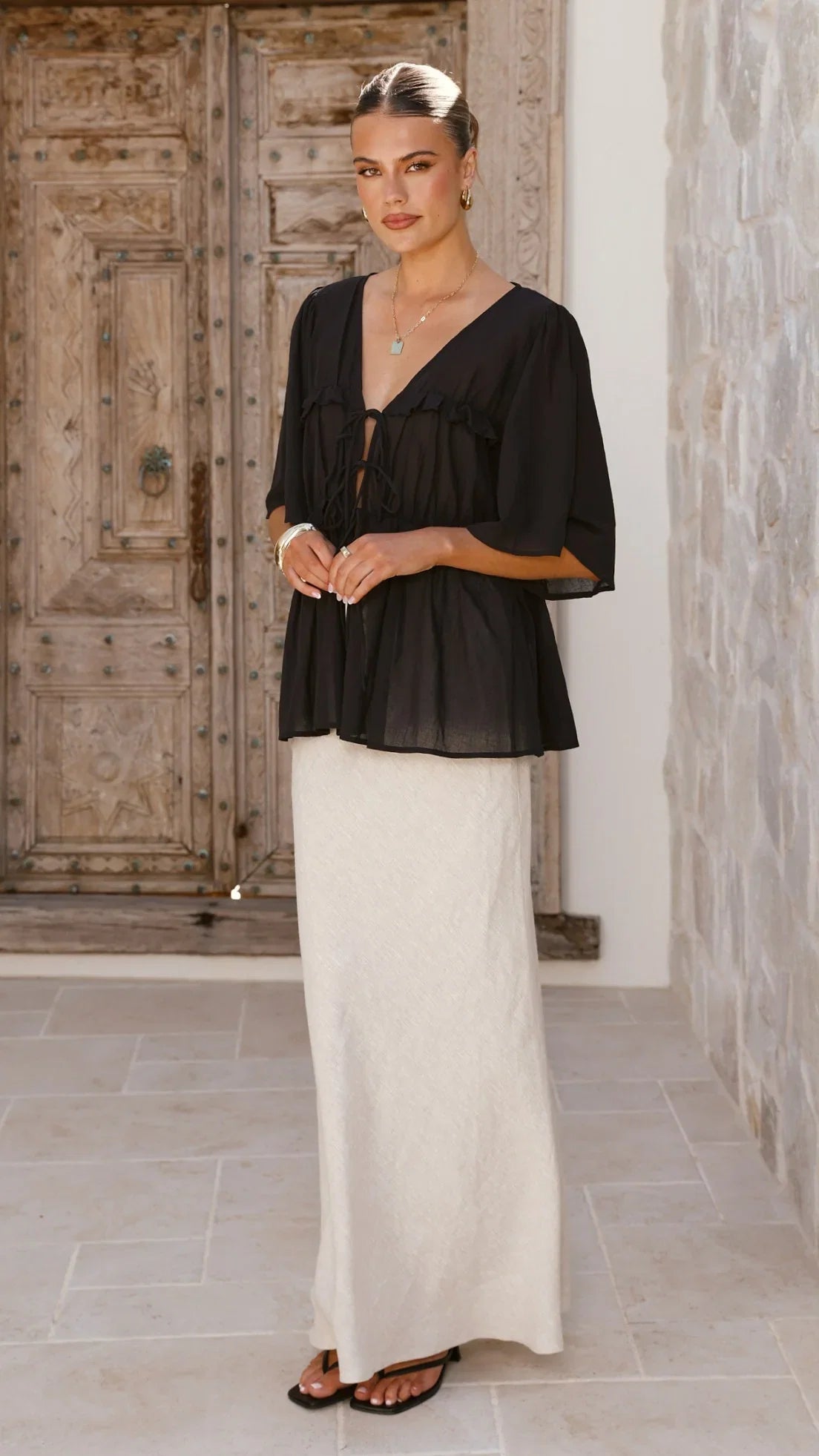 Raya Top Black