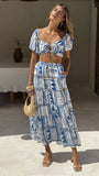 Vida Maxi Skirt Coastal Escape
