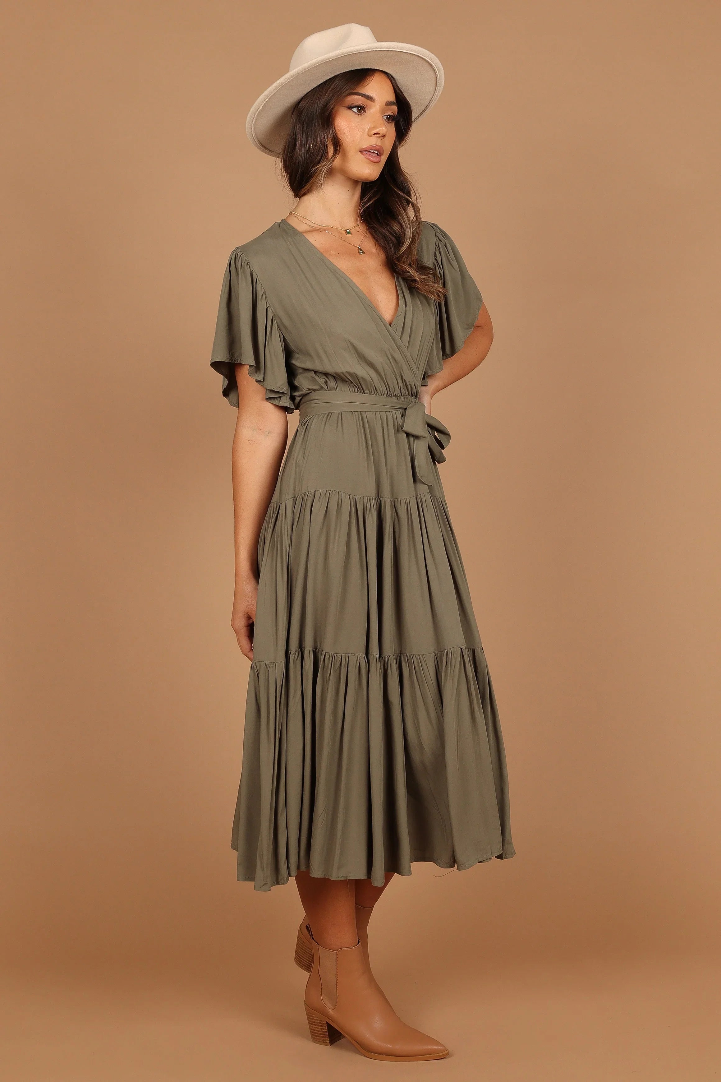 Barker Dress Olive