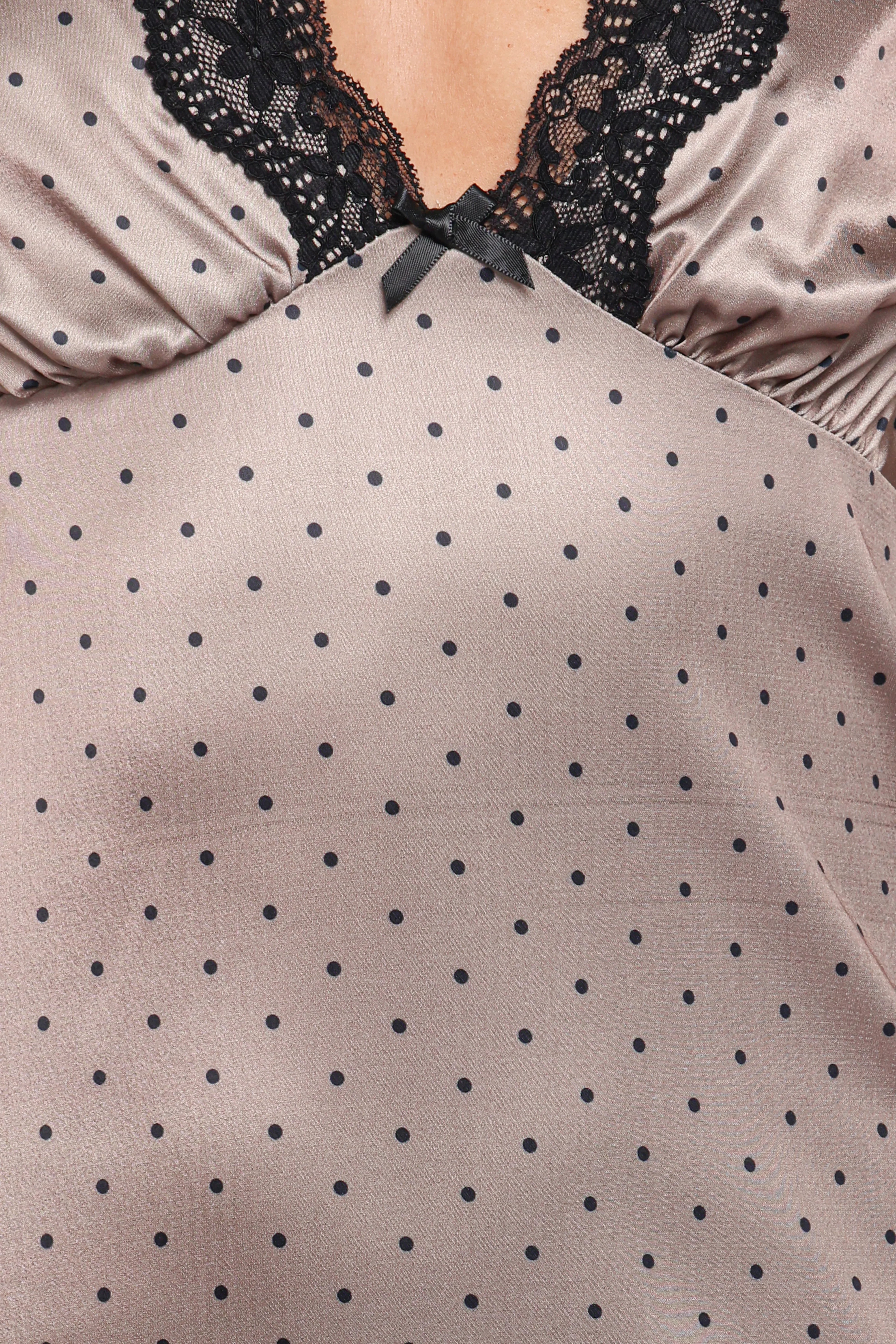 Joselyn Lace Maxi Dress Polka Dot