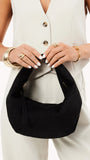 Renee Shoulder Bag Black Suede