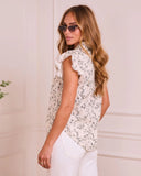 Petal Darling Floral Eyelet Top