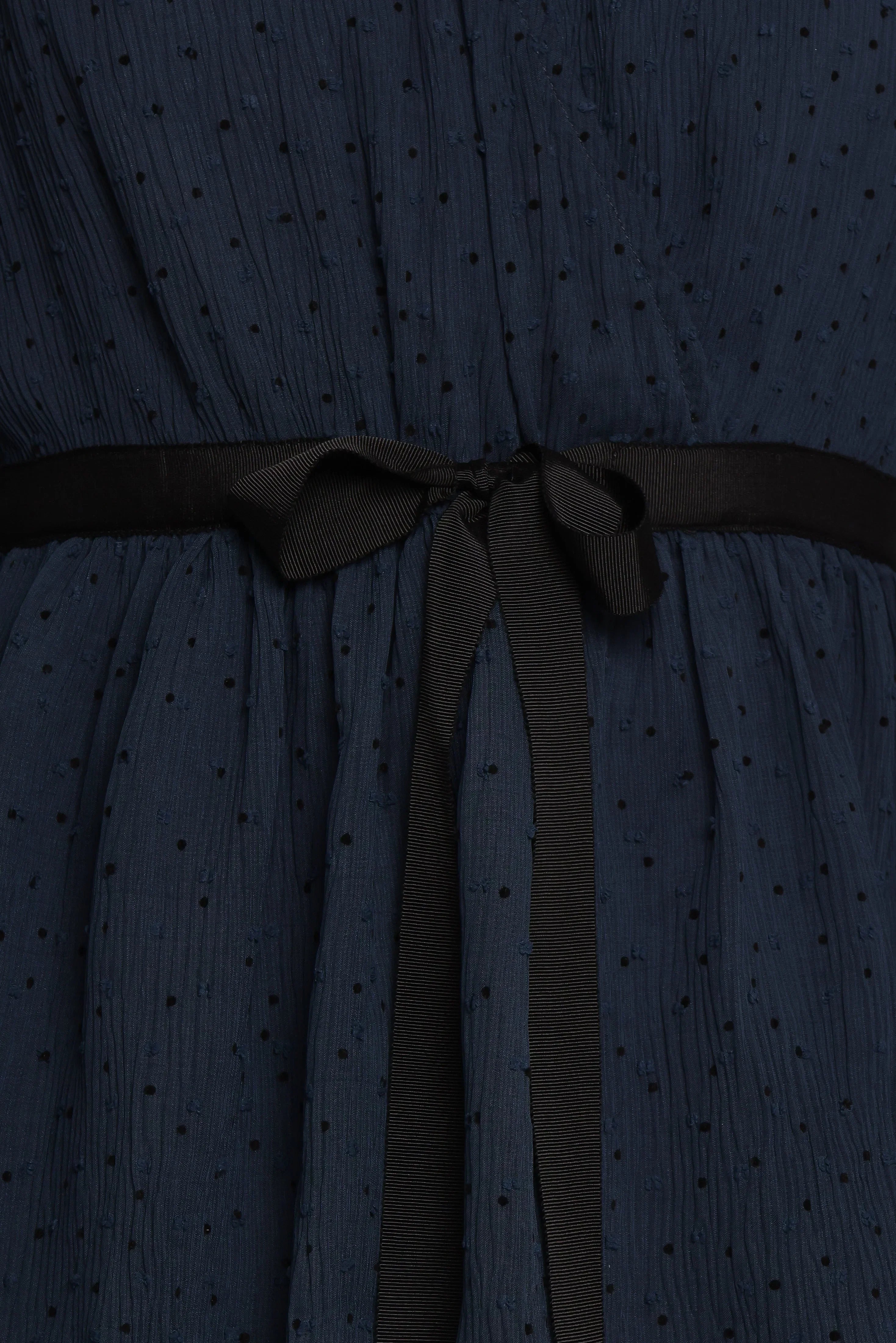 Antoinette Long Sleeve Tiered Maxi Dress Navy