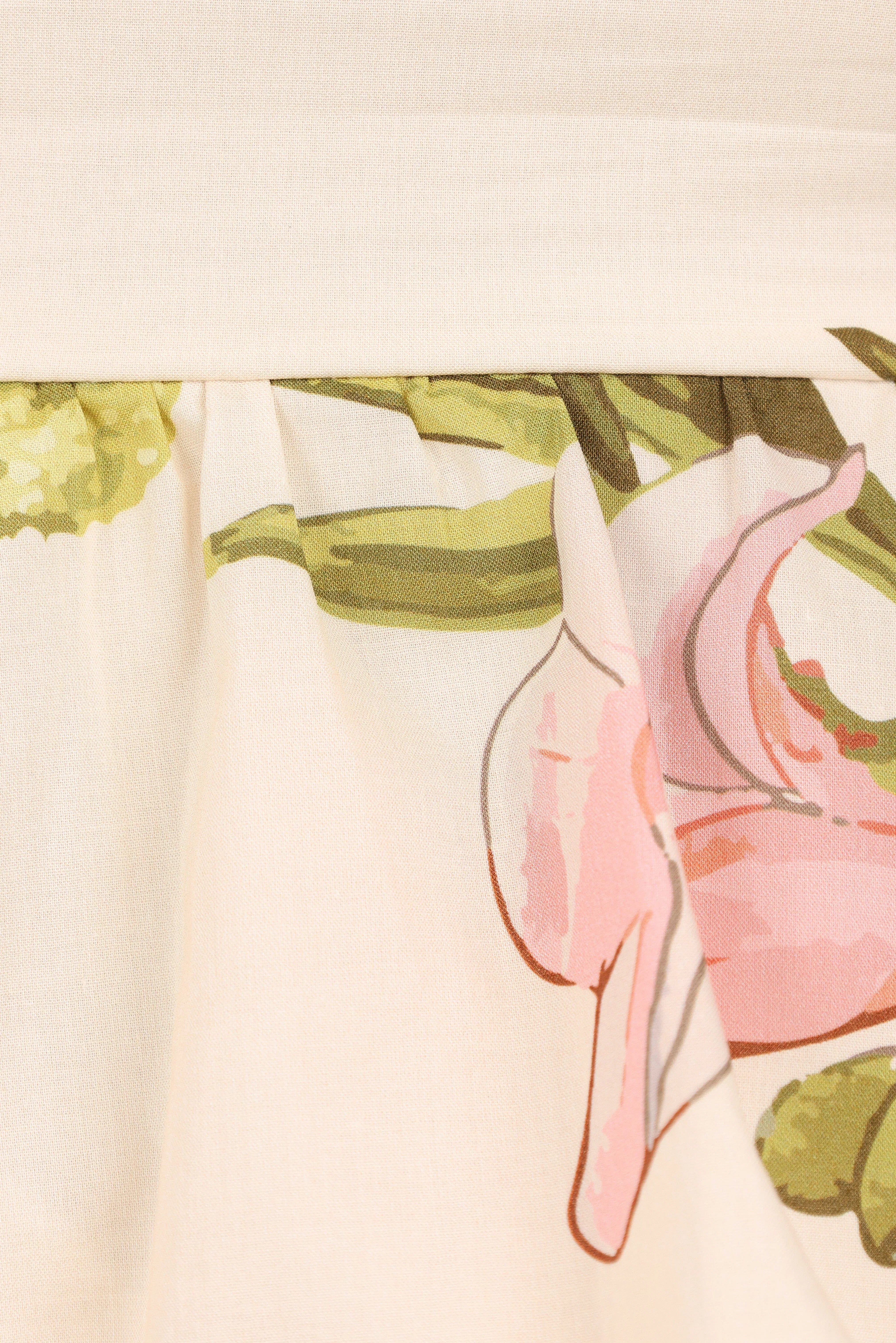 Aurelie Strapless Top Native Flora